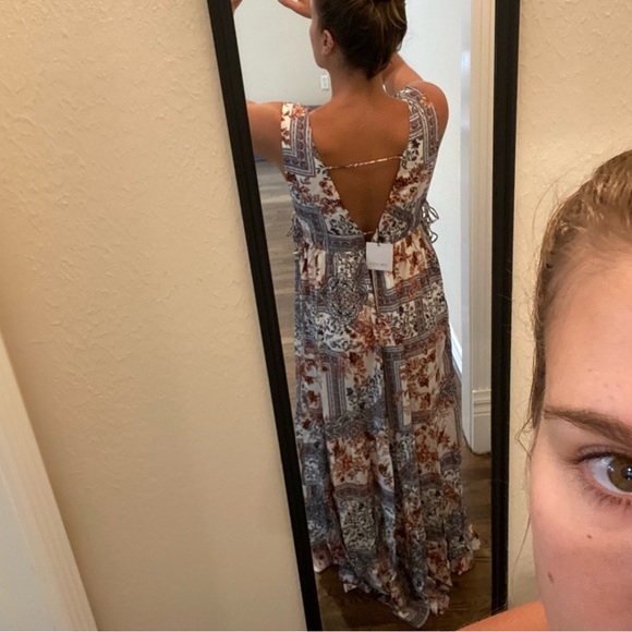 Brand New Lulu’s Multi-Patterned Maxi Dress - Picture 5 of 6